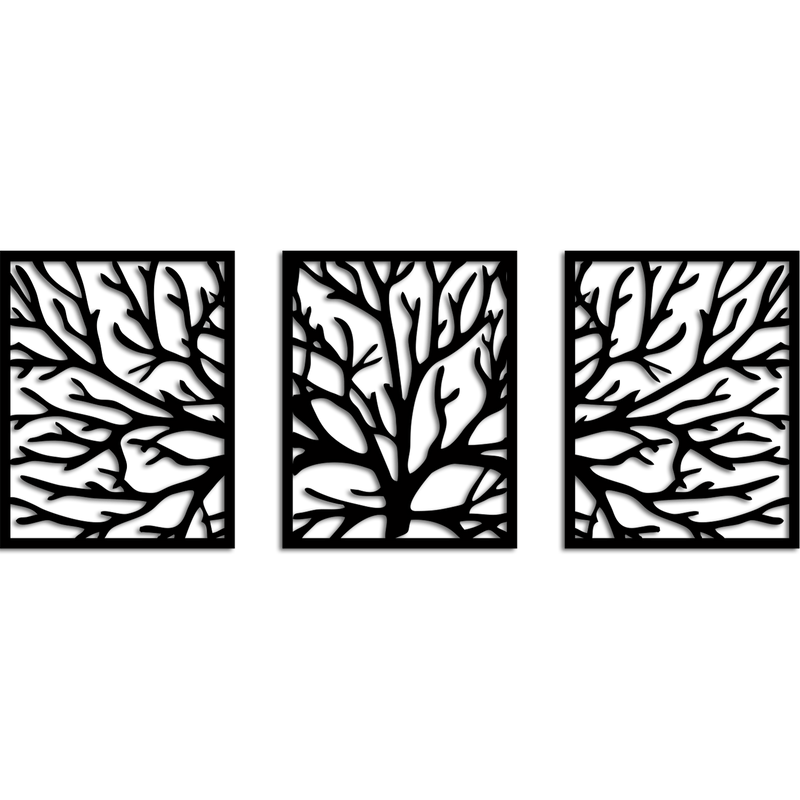 DECORGLANCE wall hanging Tree Wooden Wall Hanging