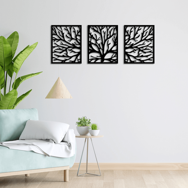 DECORGLANCE wall hanging Tree Wooden Wall Hanging
