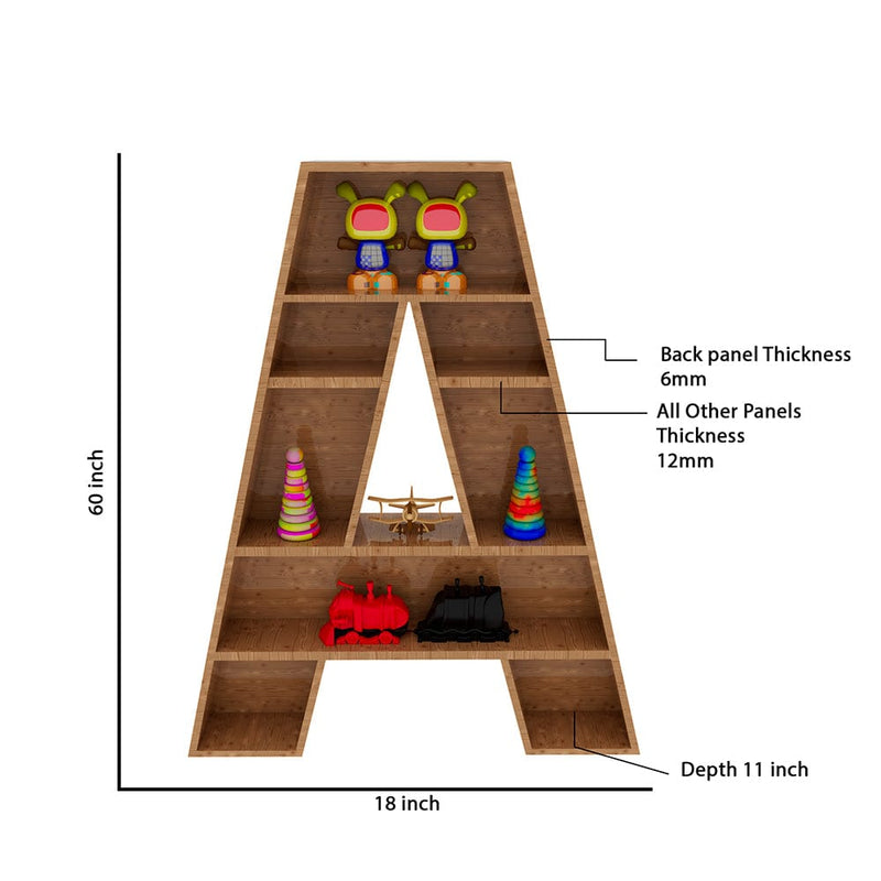 DecorGlance Wall Shelf Alphabet &