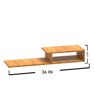 DecorGlance Wall Unit In Oak Wood