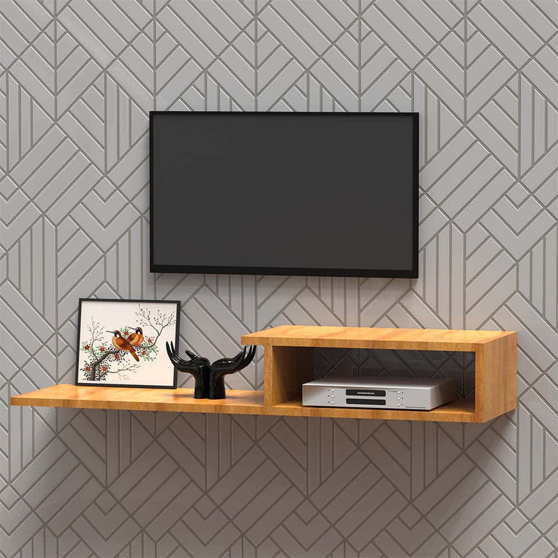 DecorGlance Wall Unit In Oak Wood