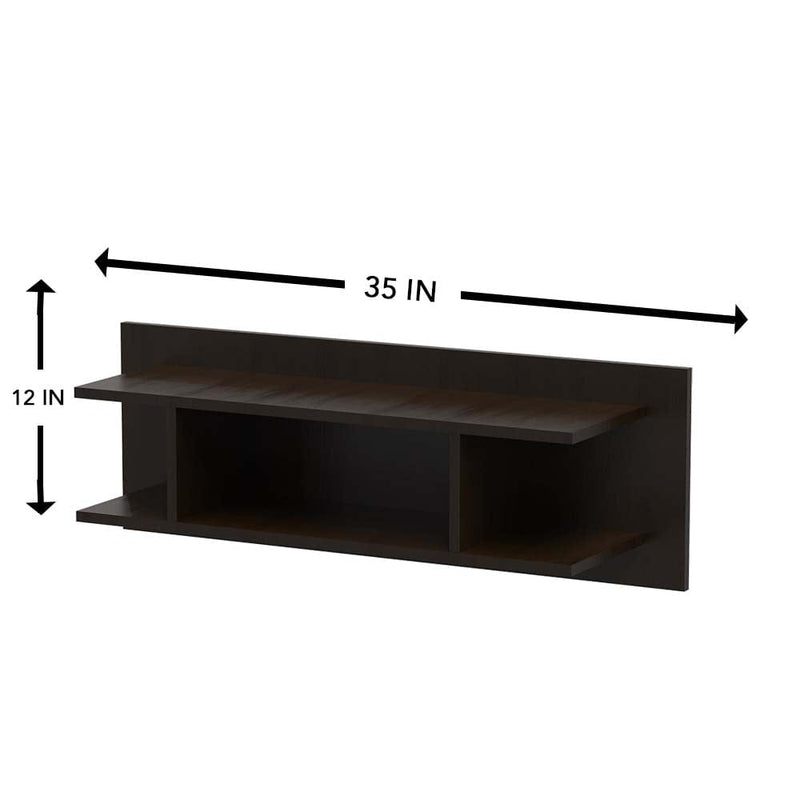 DecorGlance Walnut Cabinet Tv Unit