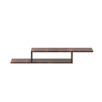 DecorGlance Walnut Minimalist Wooden Tv Unit Cabinet