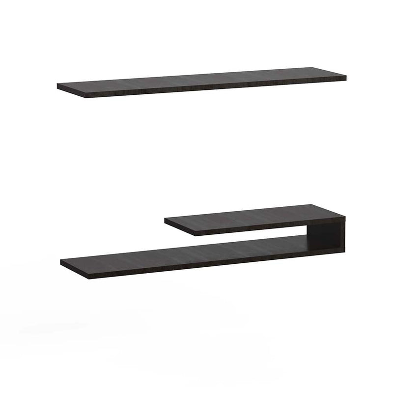 DecorGlance Walnut Wooden Tv Unit Cabinet