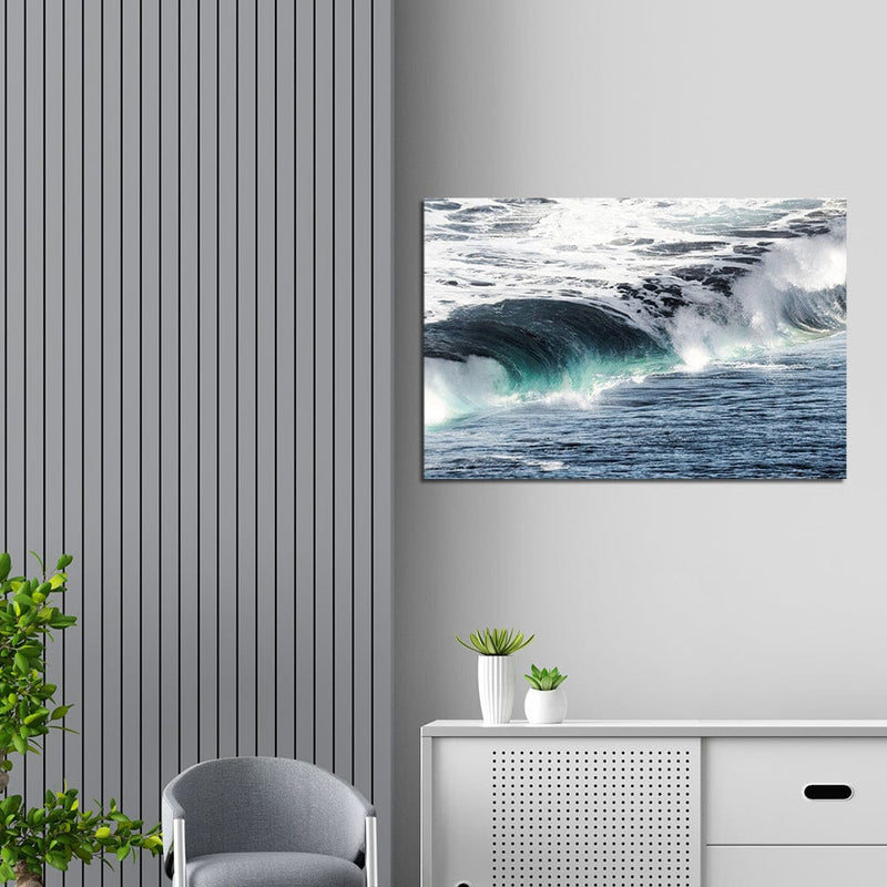 DecorGlance Waves Print On Canvas Wall Painting