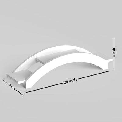 DecorGlance White Bridge Large Planter Stand