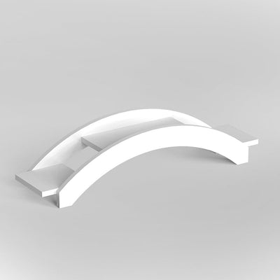 DecorGlance White Bridge Large Planter Stand