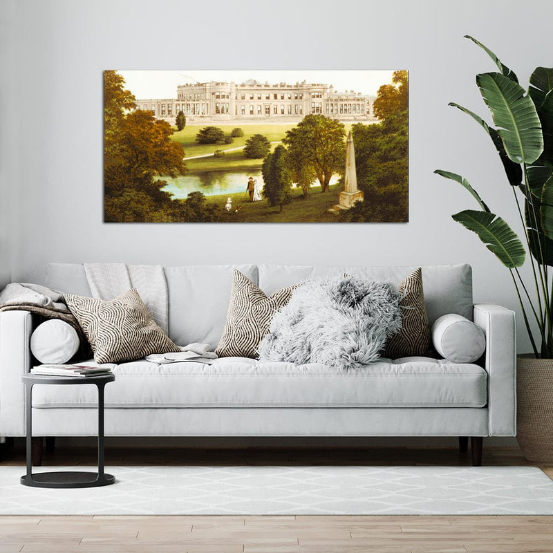 DecorGlance White House View Canvas Wall Painting
