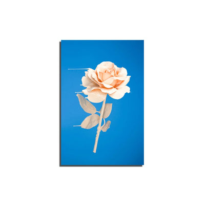 DecorGlance White Rose Canvas Wall Painting