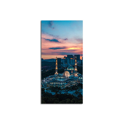 DecorGlance Wilayah Mosque Top View Canvas Wall Painting