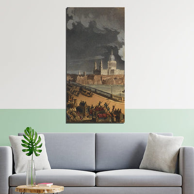DecorGlance William Blake Satanic Mills Canvas Wall Painting