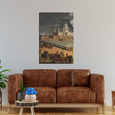 DecorGlance William Blake Satanic Mills Print On Canvas Wall Painting