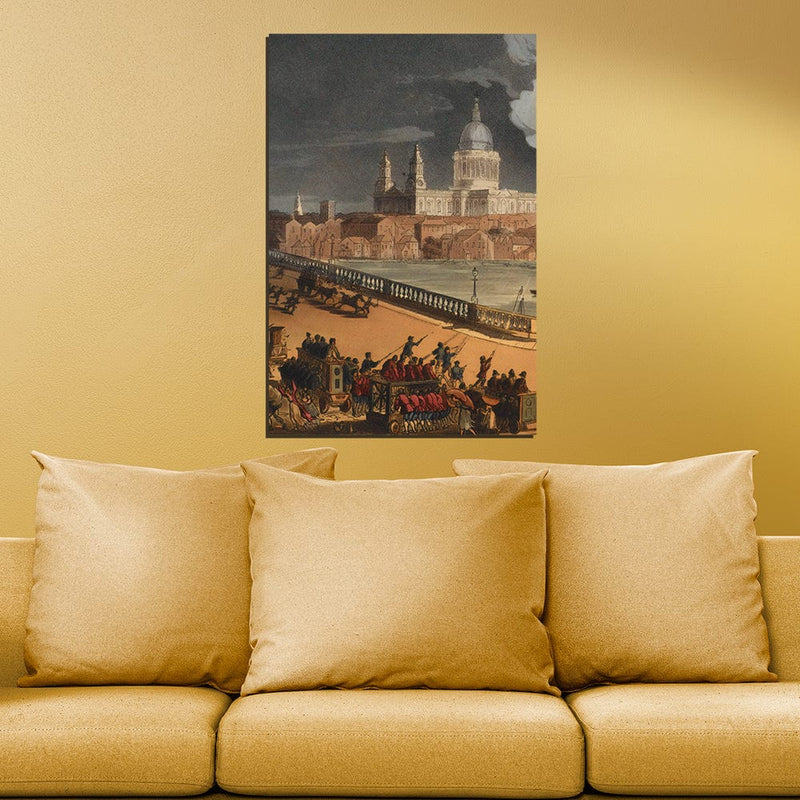 DecorGlance William Blake Satanic Mills Print On Canvas Wall Painting