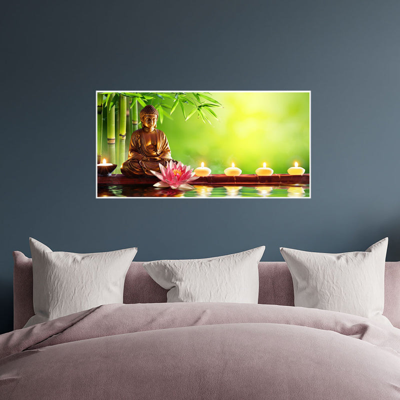 Buddha Spiritual Canvas Floating Frame Wall Painting