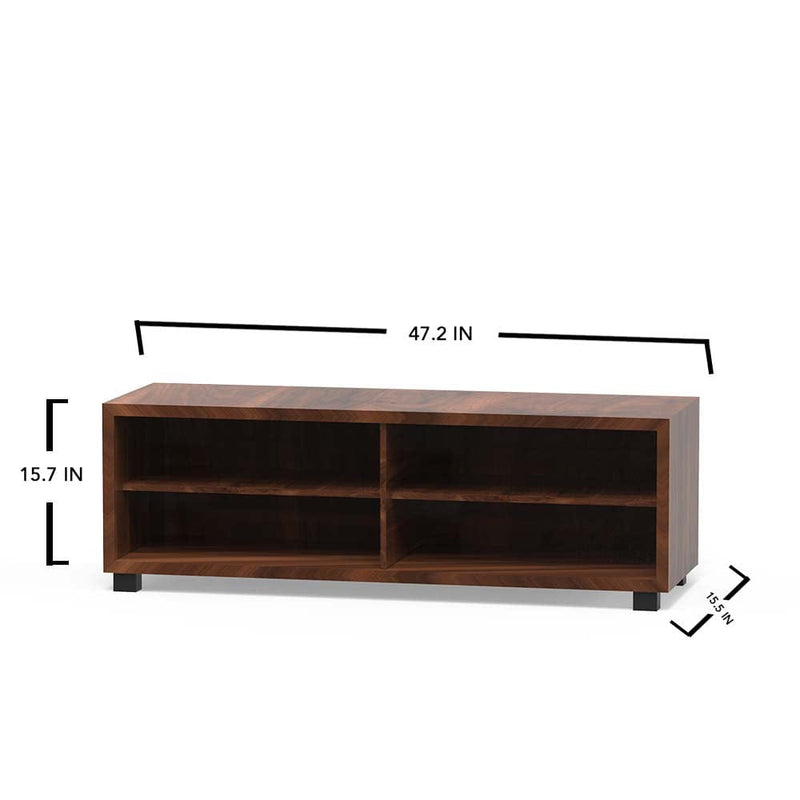 DecorGlance Wood  Walnut TV Unit/ Multipurpose Cabinet