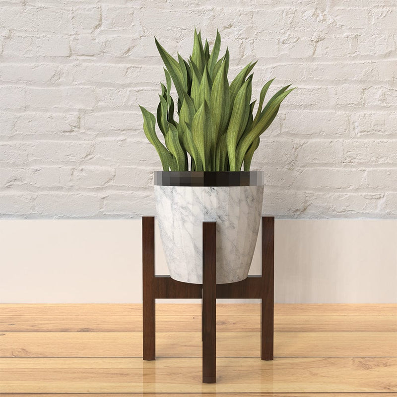 DecorGlance wooden planter stand.
