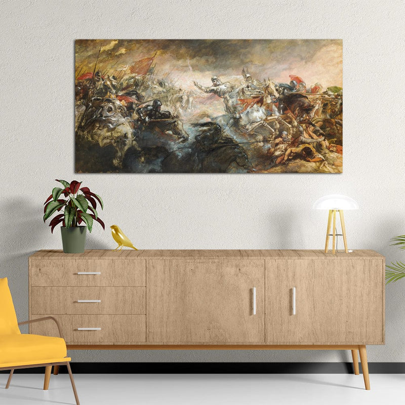 DecorGlance World War Print Canvas Wall Painting