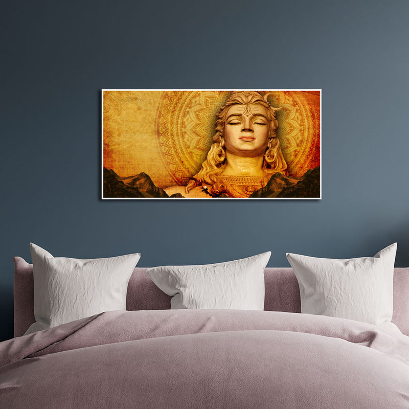 Lord Shiva Canvas Floating Wall Painting