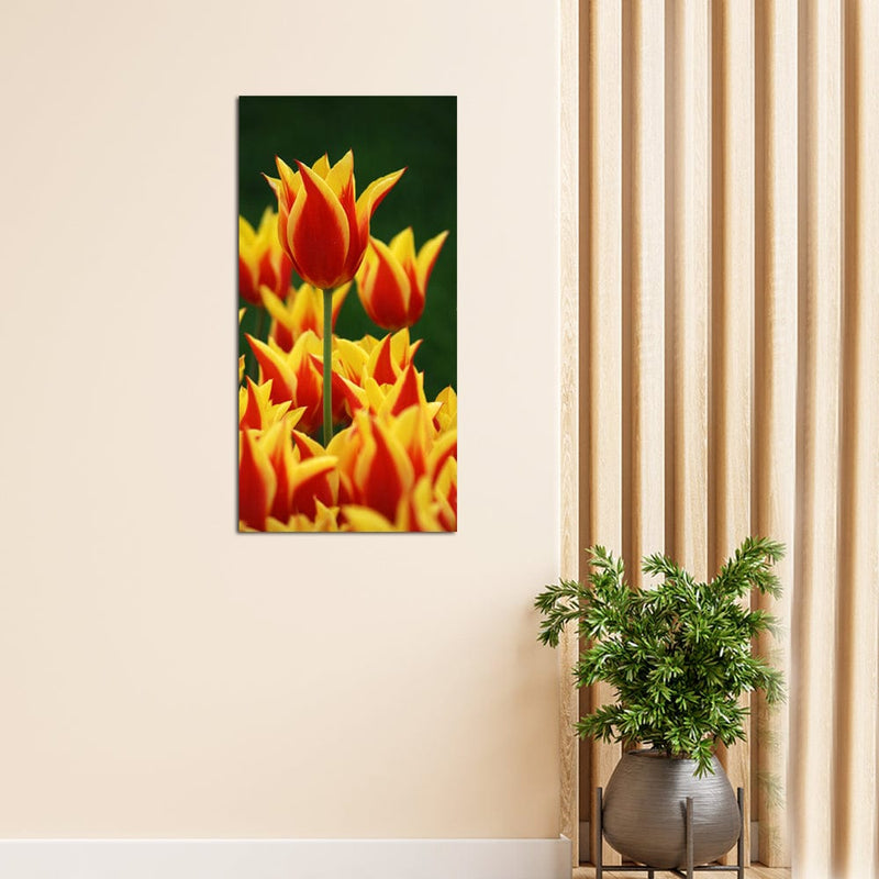 DecorGlance Yellow Flower Canvas Wall Painting