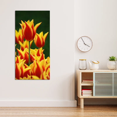 DecorGlance Yellow Flower Canvas Wall Painting