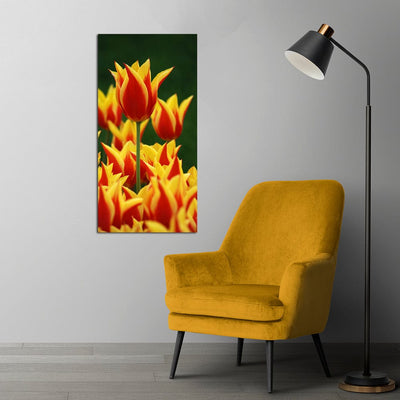 DecorGlance Yellow Flower Canvas Wall Painting