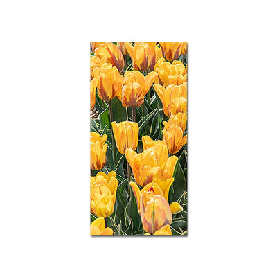DecorGlance Yellow Tulip Canvas Wall Painting